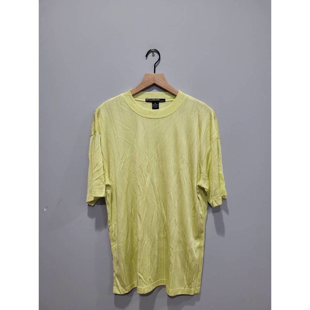 Vintage Syllables 90s yellow highlight tee